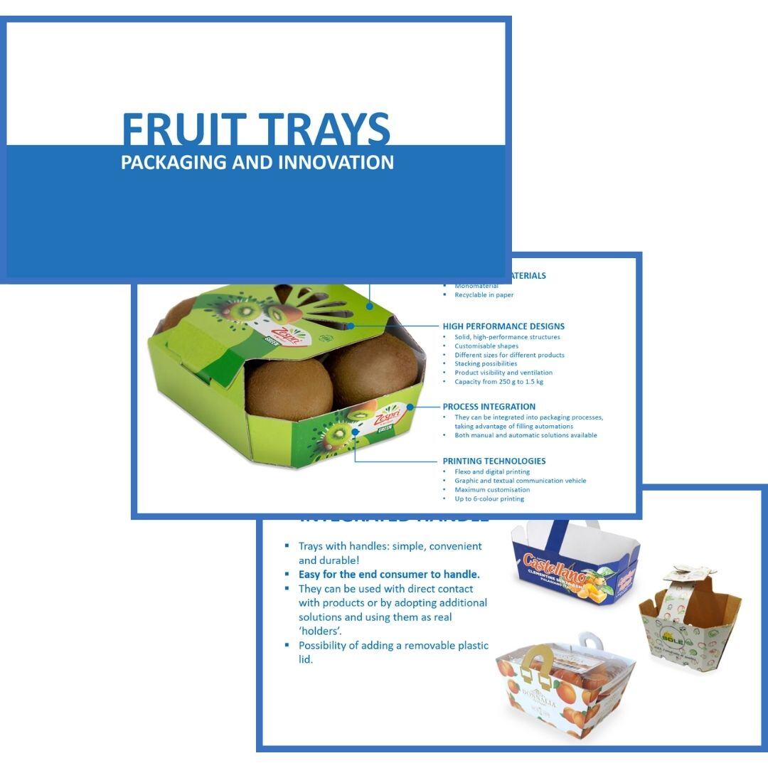 corrugated cardboard fruit trays